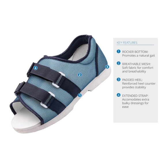 Post surgery soft tissue procedures & post trauma recoveryOpen-toe breathable - Picture 10 of 11